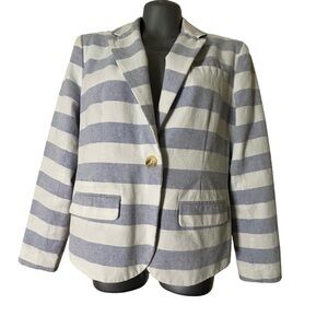 Merona Striped Blazer Blue and White • Used • Size: 10​